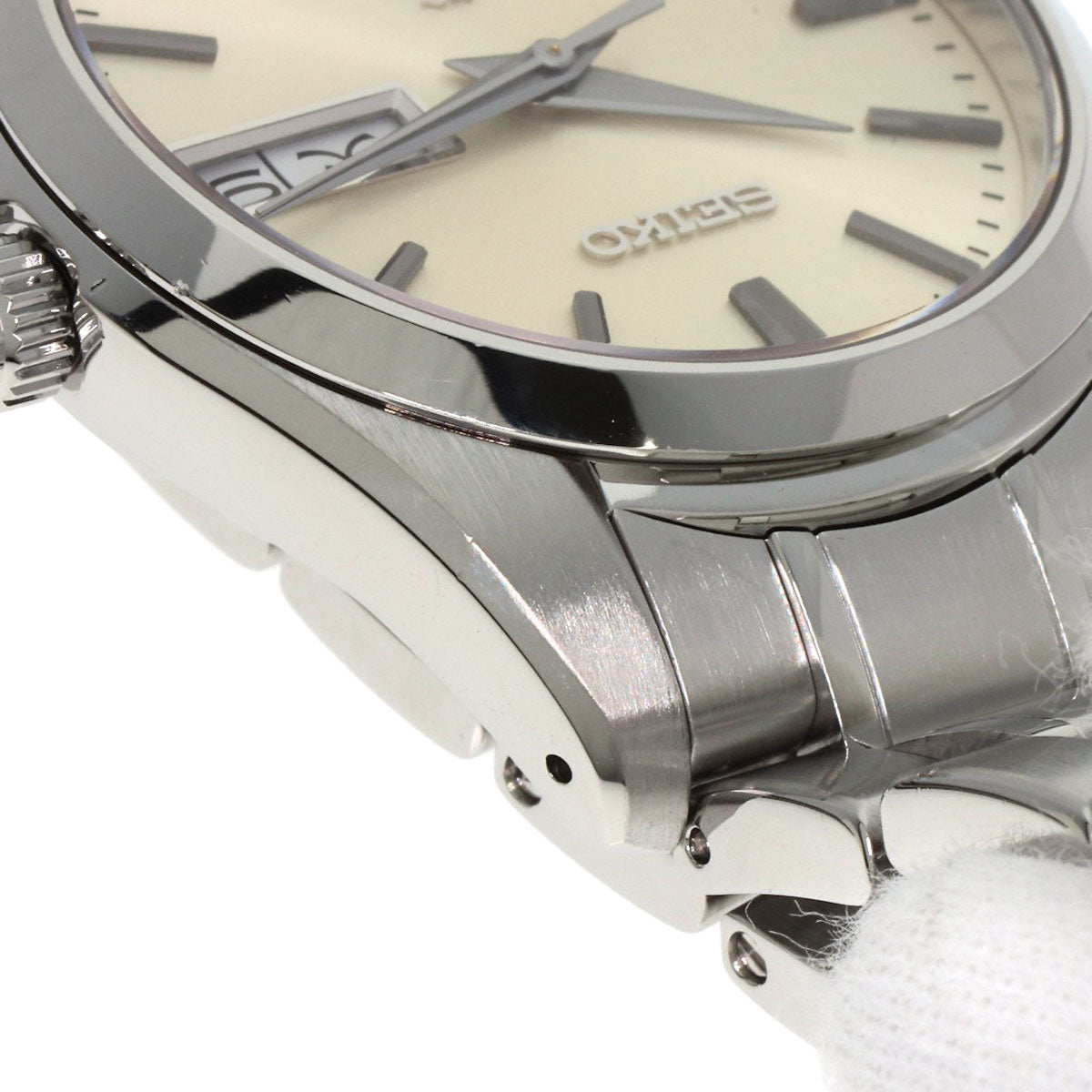 Seiko Watches Quartz Sbgt035 9F83-0Ah0 Stainless Steel Silver Grand Seiko Round Face Silver Dial