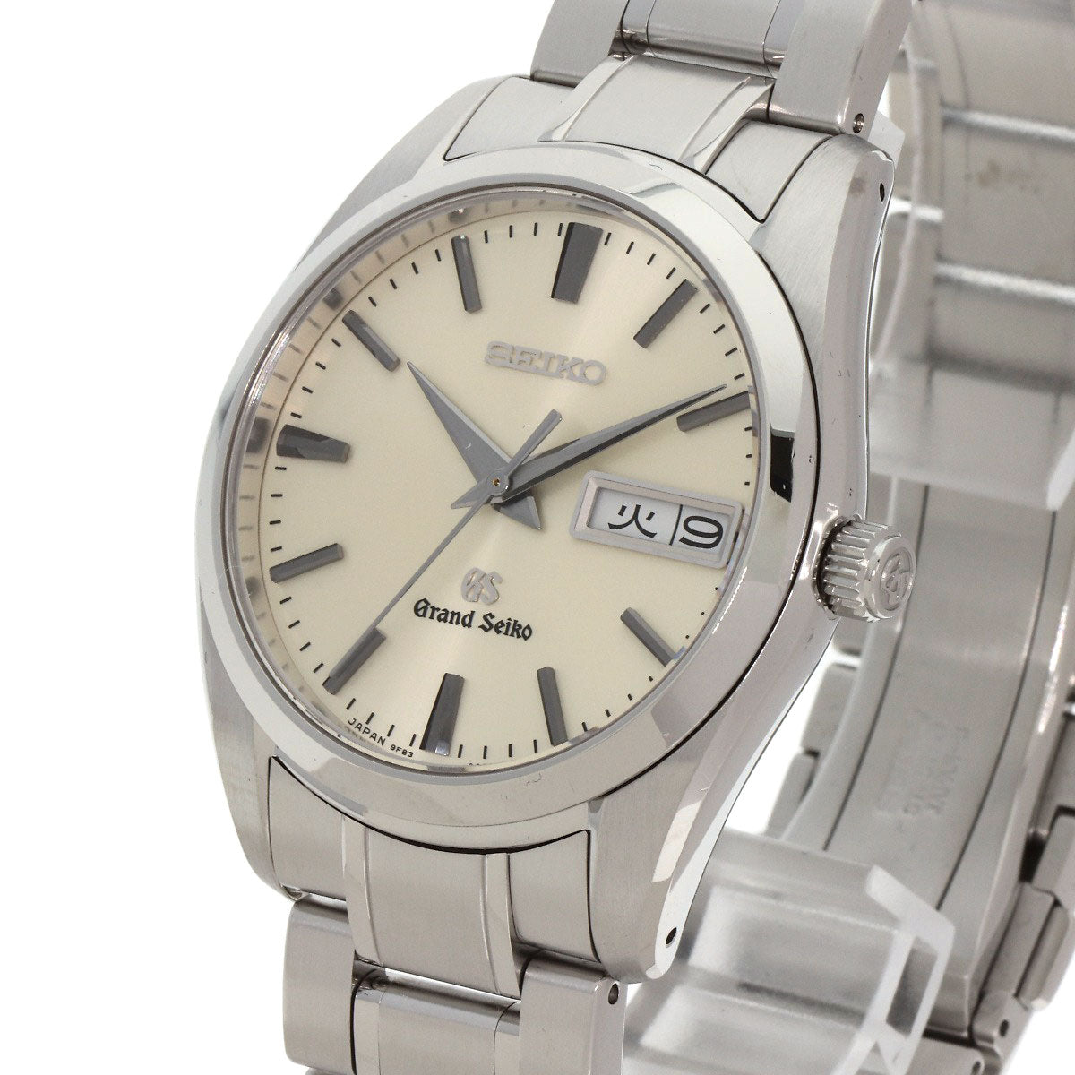 Seiko Watches Quartz Sbgt035 9F83-0Ah0 Stainless Steel Silver Grand Seiko Round Face Silver Dial