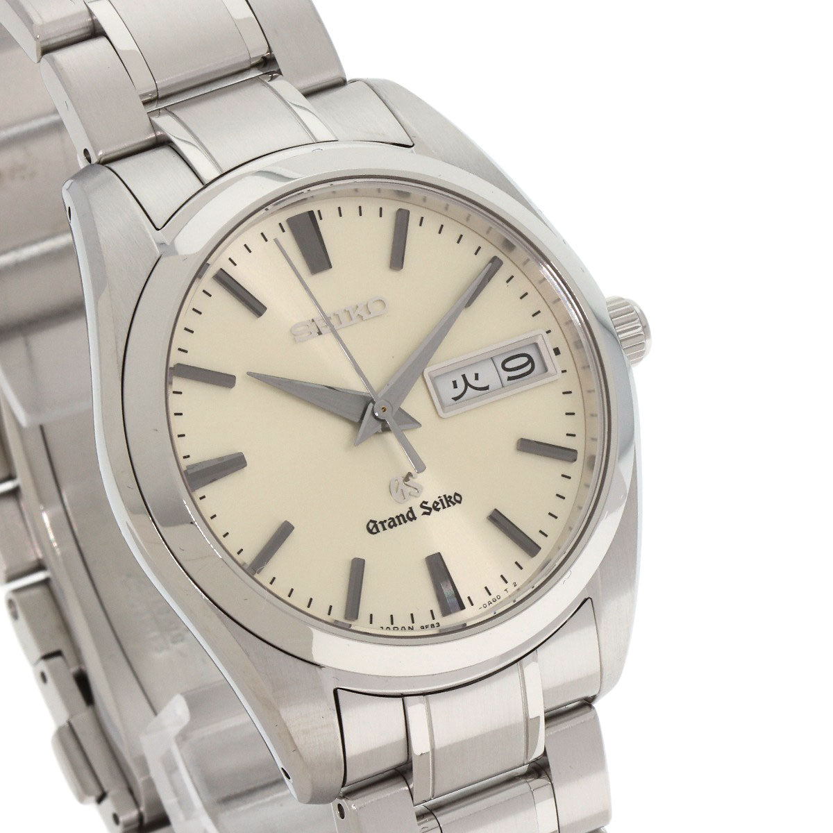 Seiko Watches Quartz Sbgt035 9F83-0Ah0 Stainless Steel Silver Grand Seiko Round Face Silver Dial