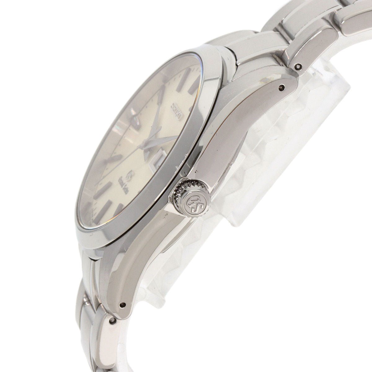 Seiko Watches Quartz Sbgt035 9F83-0Ah0 Stainless Steel Silver Grand Seiko Round Face Silver Dial