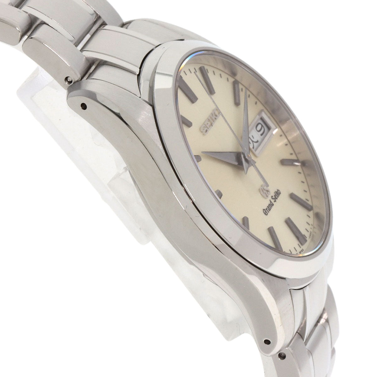 Seiko Watches Quartz Sbgt035 9F83-0Ah0 Stainless Steel Silver Grand Seiko Round Face Silver Dial