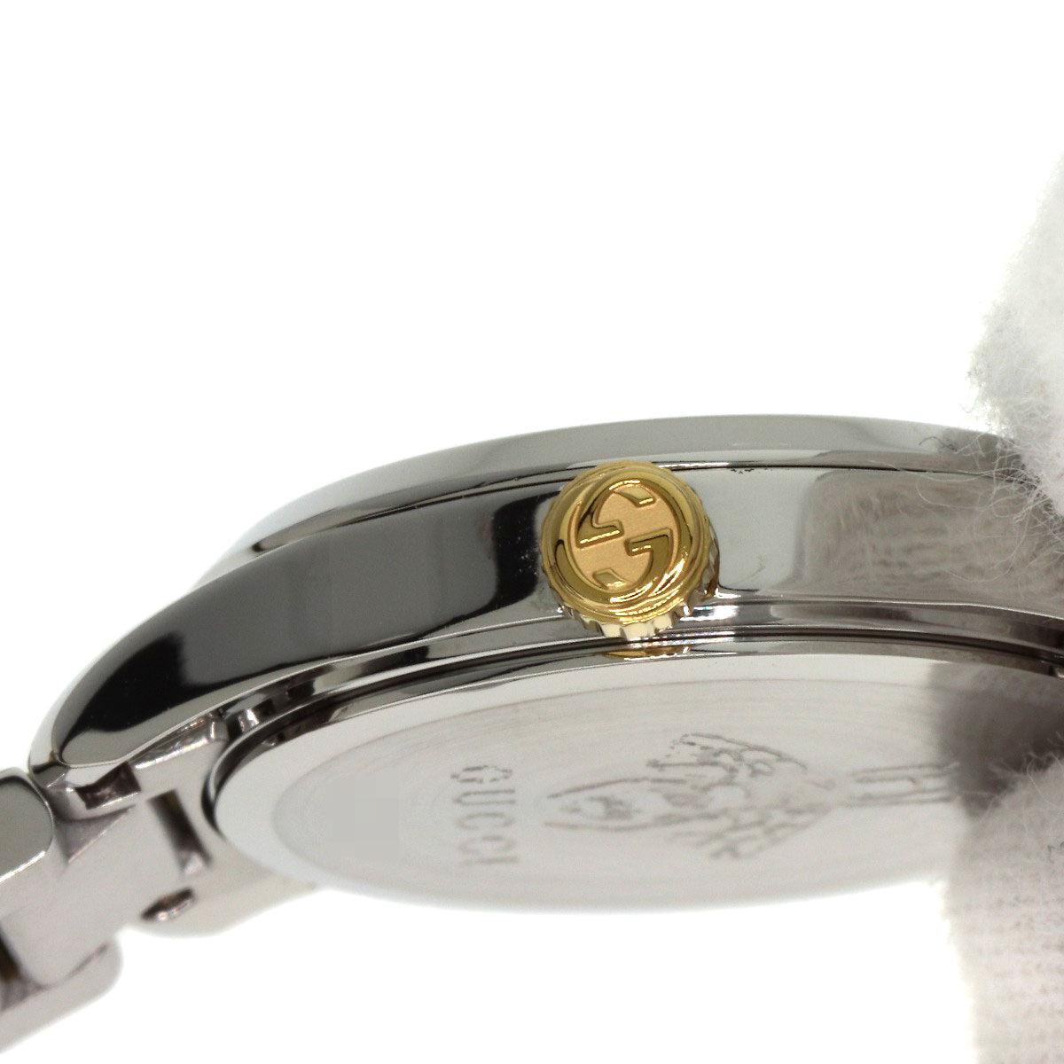 Gucci Watches Quartz 126.5 Stainless Steel Gold G Timeless Cat Silver Dial