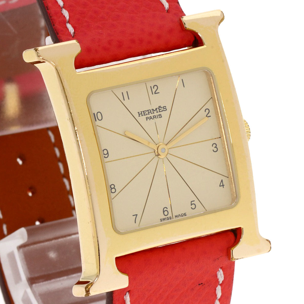 Hermes Watches Quartz H1.501 Gold Plated Gold H