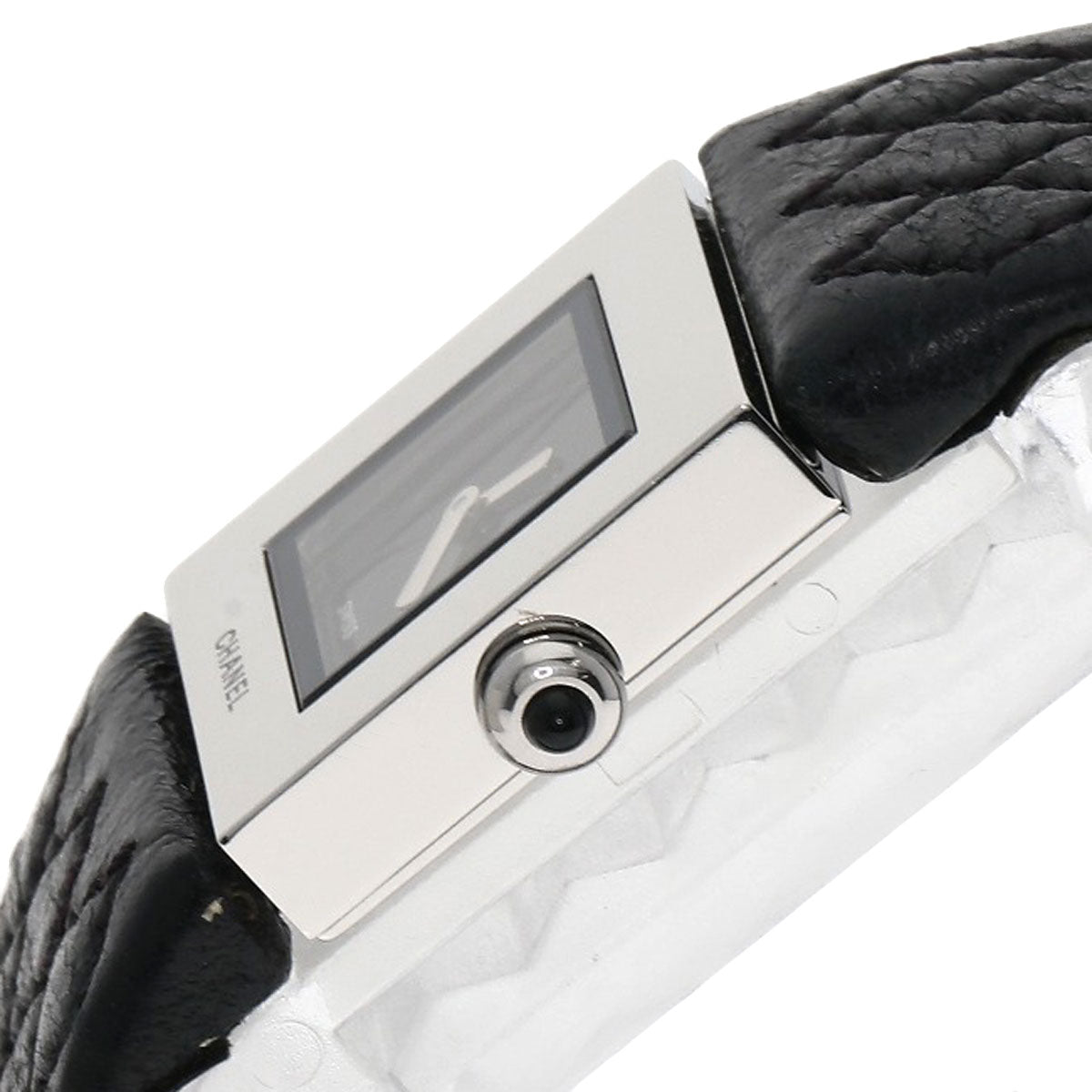 Chanel Watches Quartz H0116 Stainless Steel Silver Matrasse Black Dial