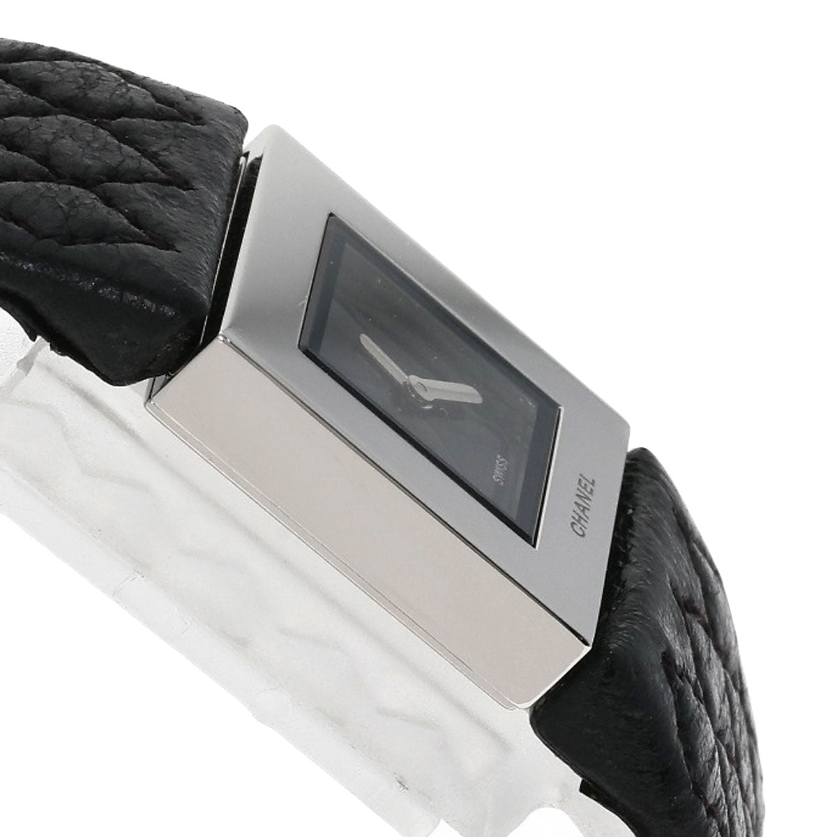Chanel Watches Quartz H0116 Stainless Steel Silver Matrasse Black Dial