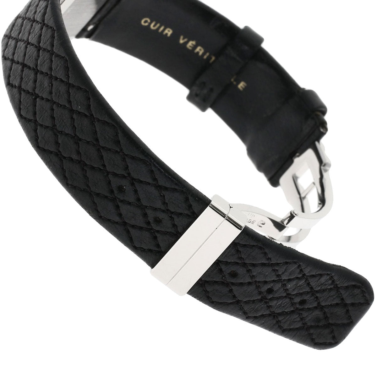 Chanel Watches Quartz H0116 Stainless Steel Silver Matrasse Black Dial