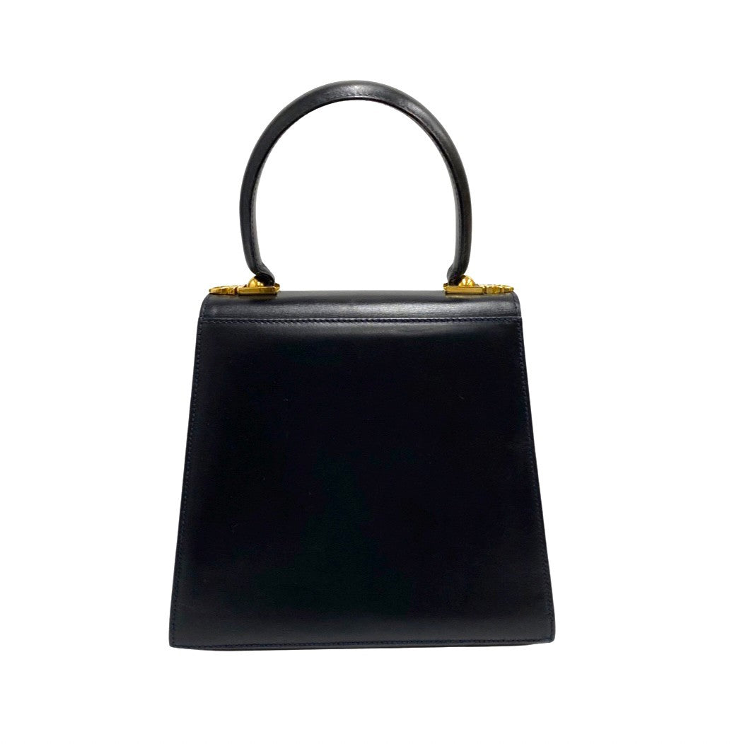 Salvatore Ferragamo Shoulder Bag Calfskin, Leather Black Gancini Women