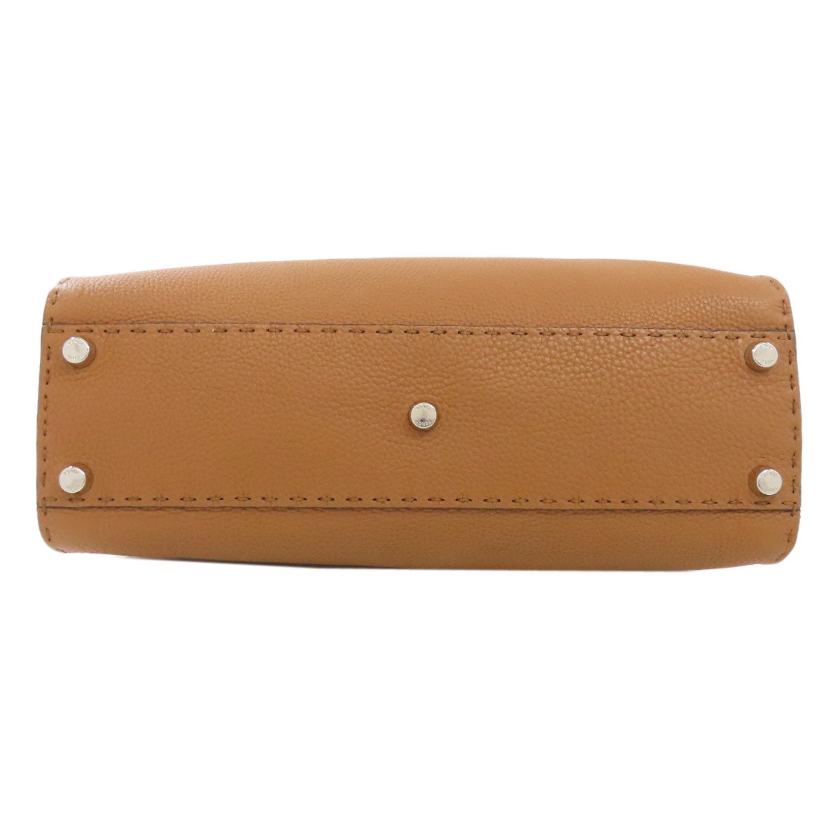 Fendi Handbag Calfskin Brown Peekaboo Celeria 2Way Women