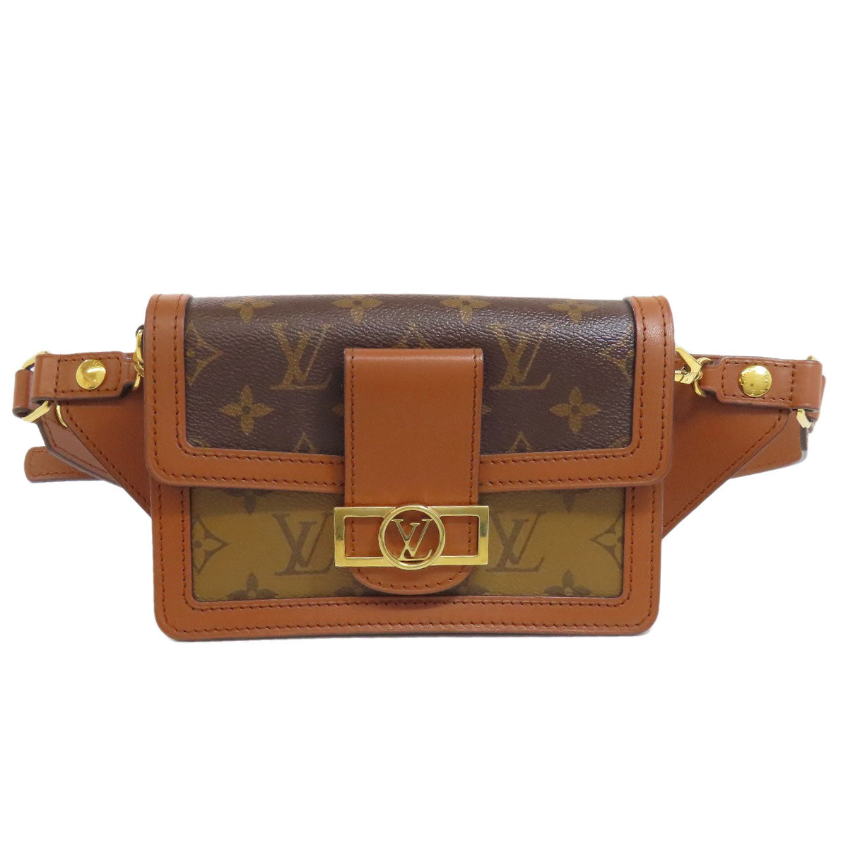Louis Vuitton Sling Bag M44586 Monogram Reverse Brown Bum Bag Daufine Women