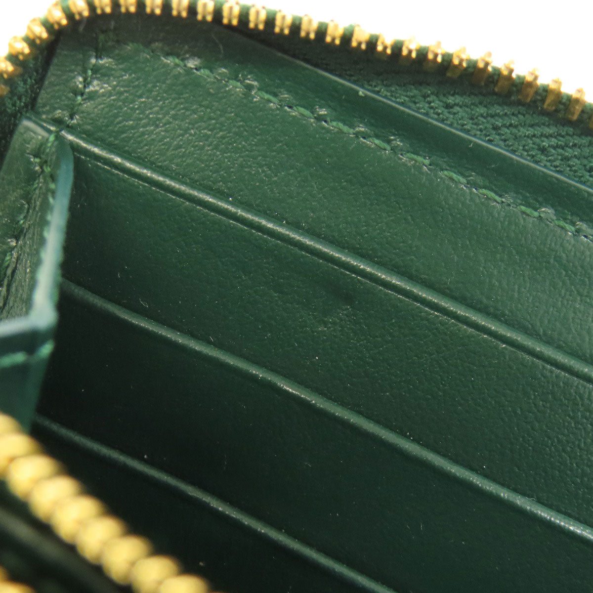 Bottegaveneta Long Wallet Purse Calfskin Green Maxi Intrecciato Women