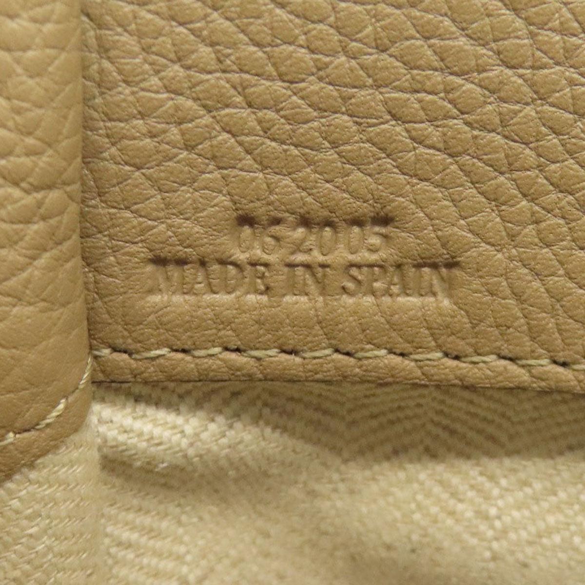 Loewe Handbag Calfskin Beige Hammock 2Way Women