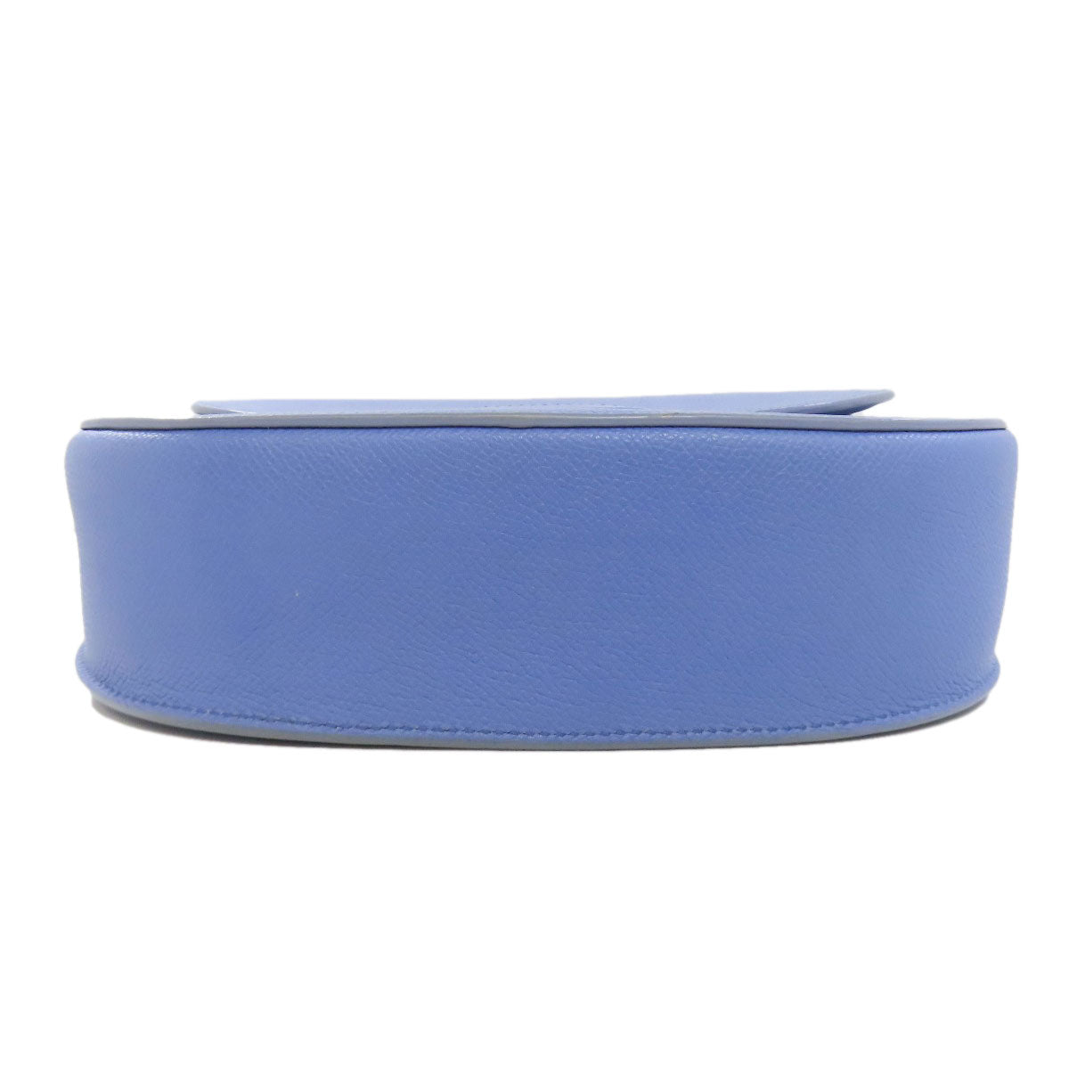 Celine Shoulder Bag Calfskin Light Blue Logo Women