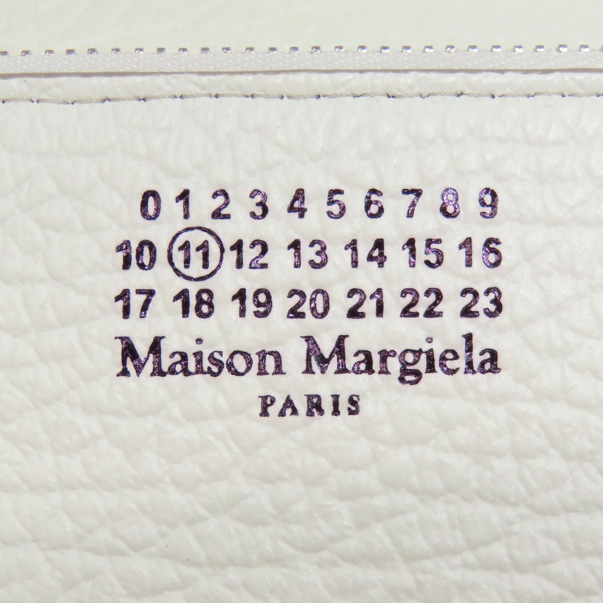 Maison Margiela Long Wallet Purse Leather White Chain Wallet Women