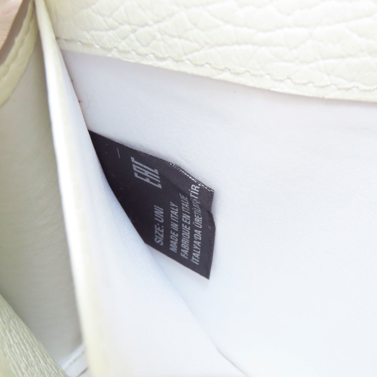 Maison Margiela Long Wallet Purse Leather White Chain Wallet Women