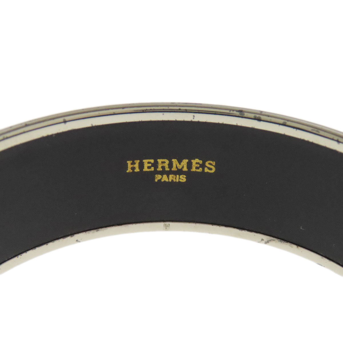 Hermes Bracelet Metallic Brown Emaille Gm Women