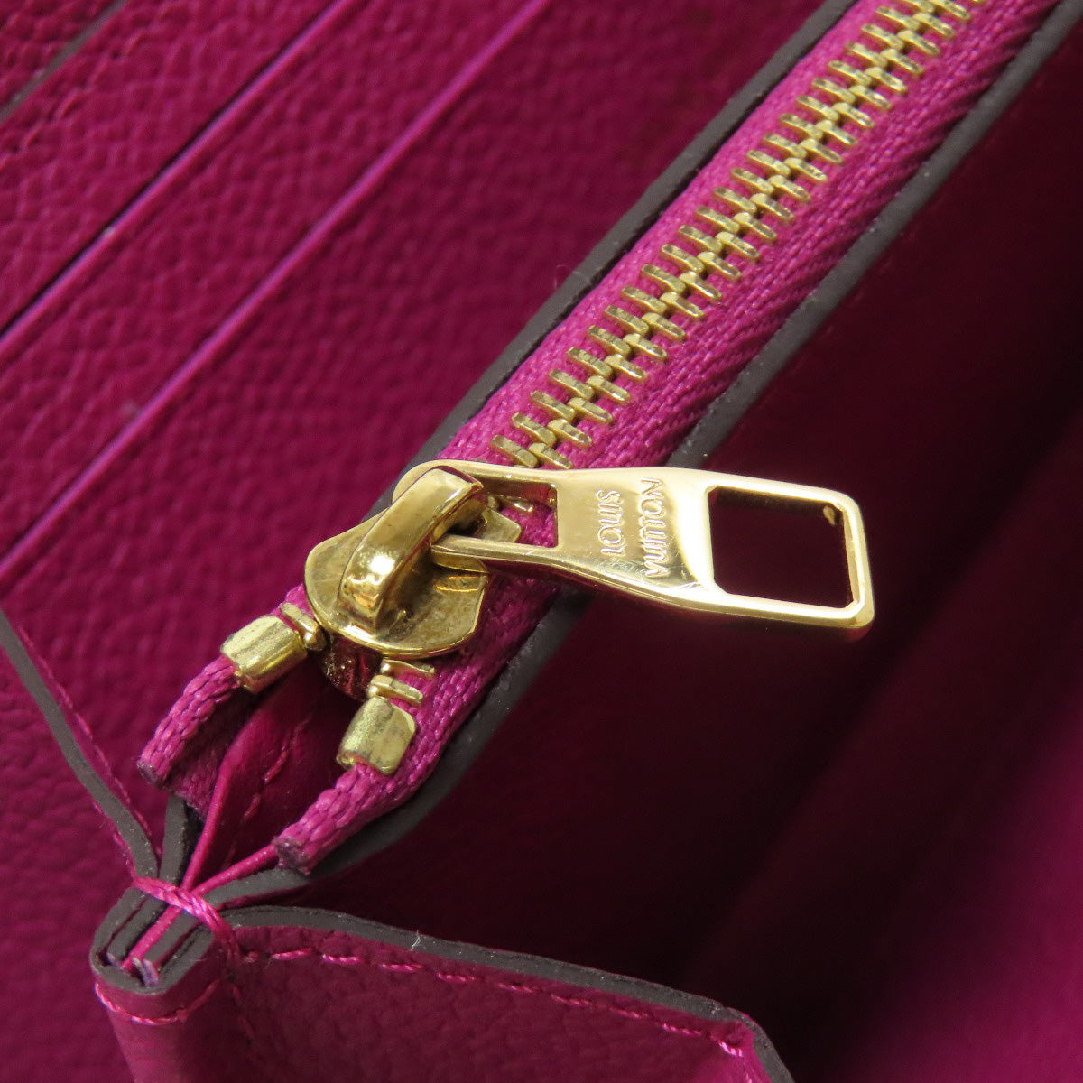 Louis Vuitton Long Wallet Purse M61701 Ann Platt Purple Portefeuille Clemence Women