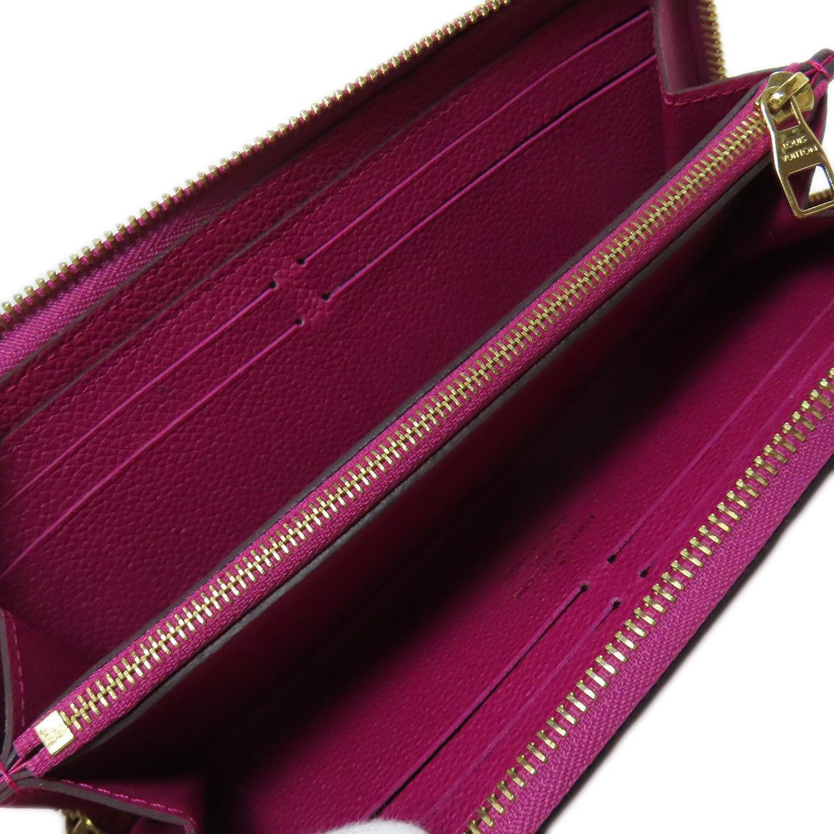 Louis Vuitton Long Wallet Purse M61701 Ann Platt Purple Portefeuille Clemence Women