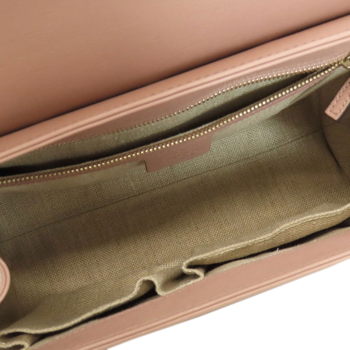 Gucci Tote Bag 338989 Leather Pink Bamboo Women