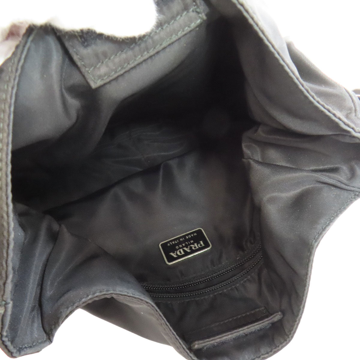 Prada Handbag B8172 Nylon Black Logo Women