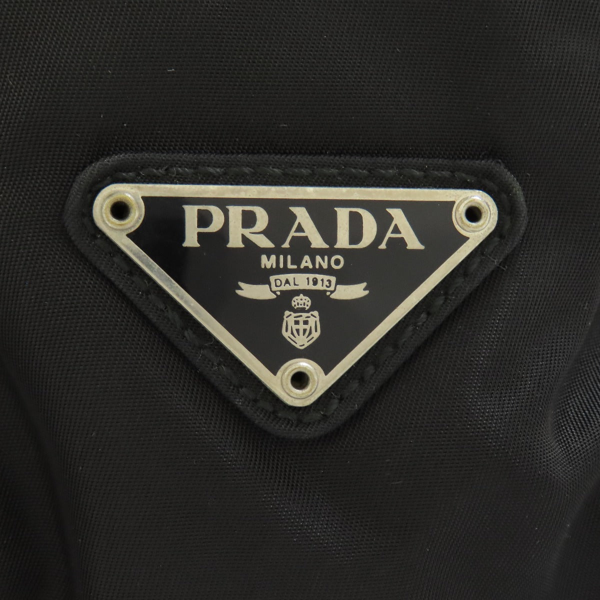 Prada Handbag B8172 Nylon Black Logo Women