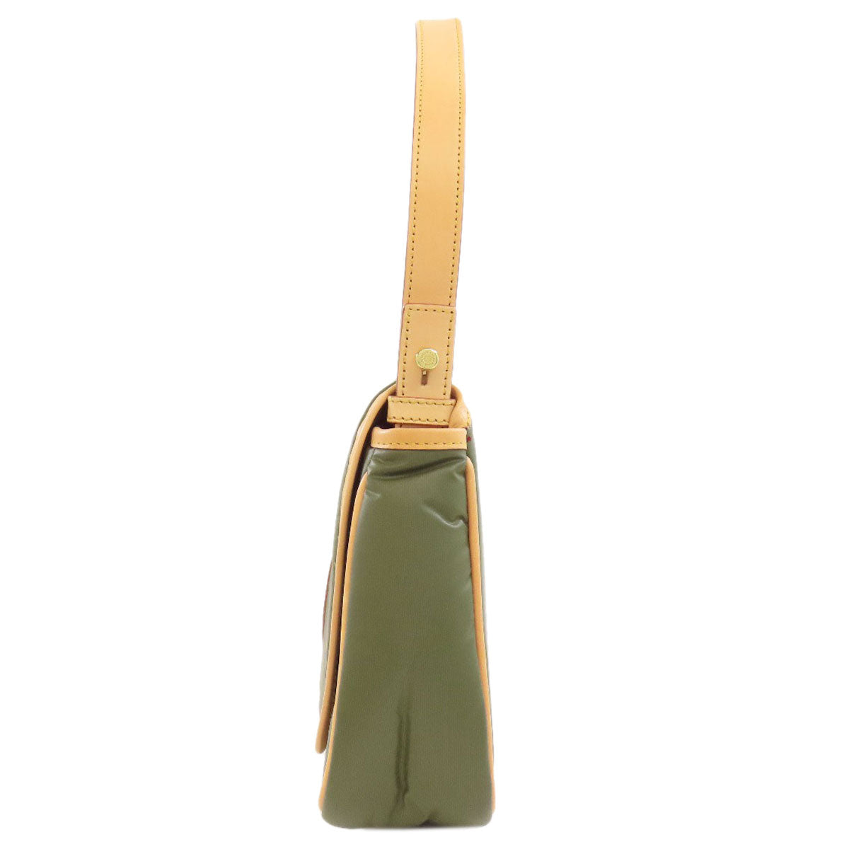 Hunting World Handbag Nylon, Leather Green Logo Women