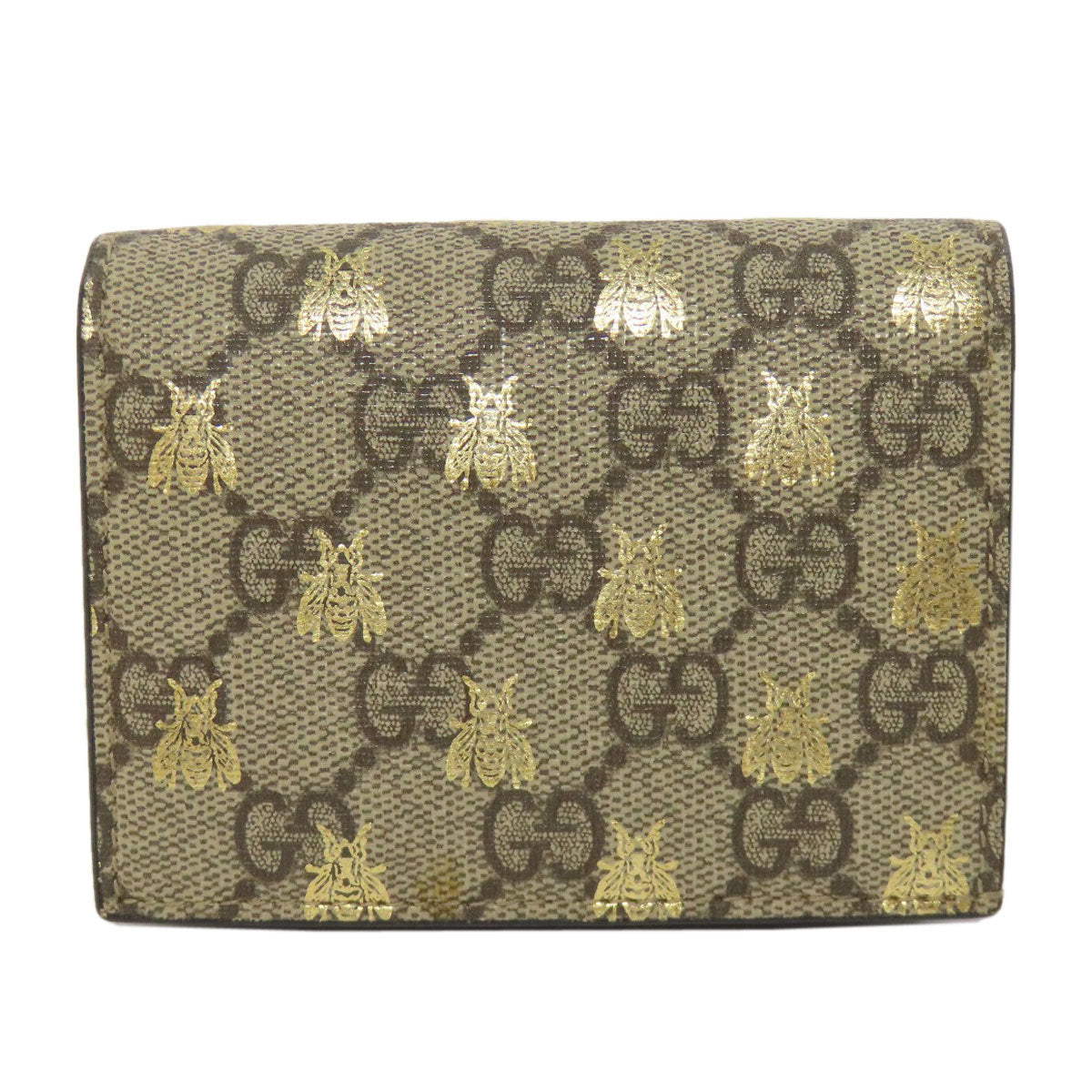 Gucci Bifold Wallet 508757 Pvc Brown Gg Supreme B Women