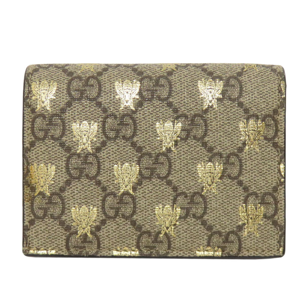Gucci Bifold Wallet 508757 Pvc Brown Gg Supreme B Women