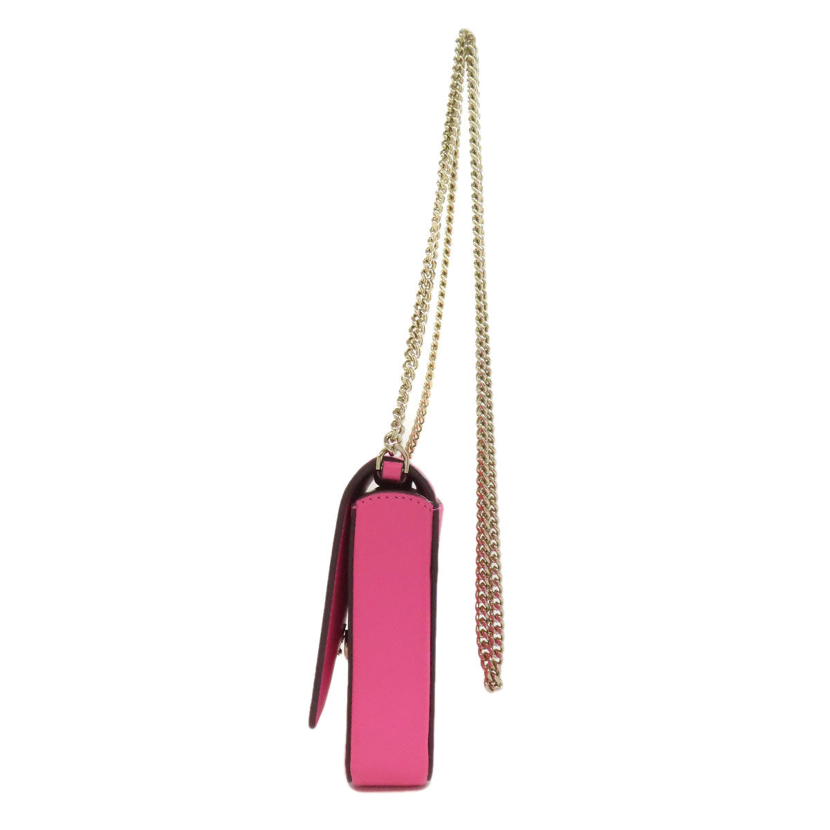 Kate Spade Long Wallet Purse Leather Pink Chain Wallet Bicolor Women