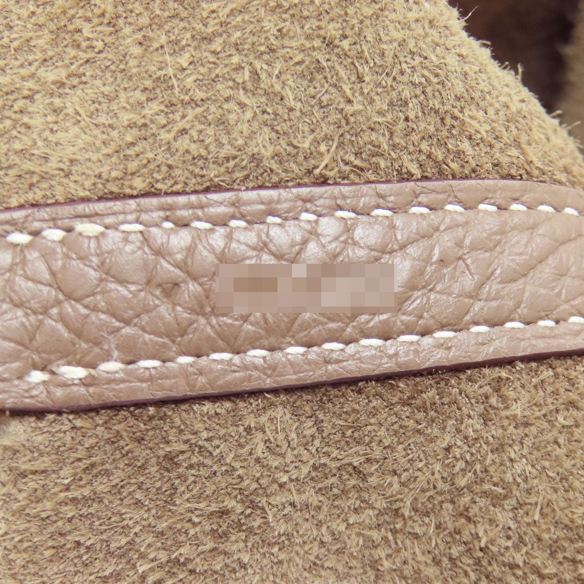 Hermes Handbag Taurillon Clemence Beige Picotin Lock Pm Gold Metal Women