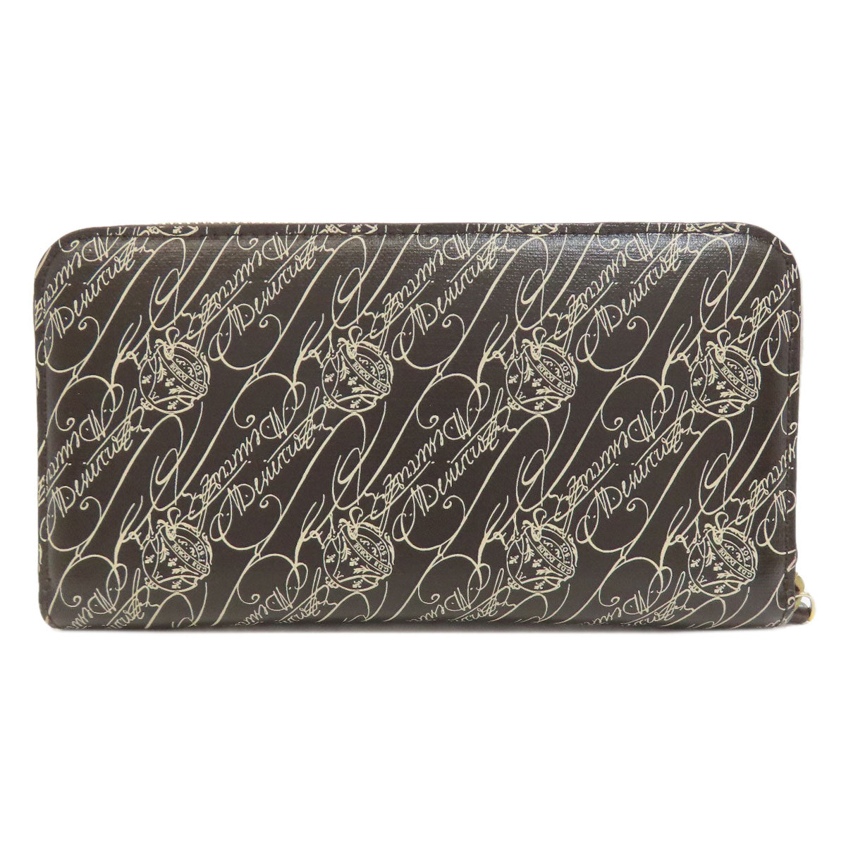 Berluti Long Wallet Purse Pvc Brown Calligraphy Mens