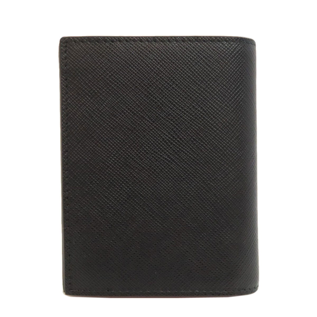 Prada Bifold Wallet 1Mv204 Safiano Black Monkey Print Women