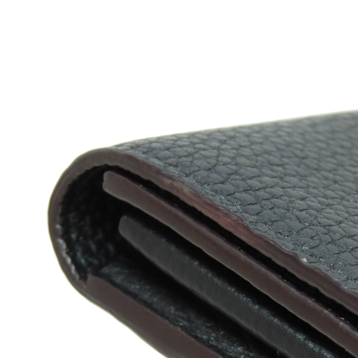 Louis Vuitton Long Wallet Purse M61248 Taurillon Clemence Black Portefeuille Capsine Women