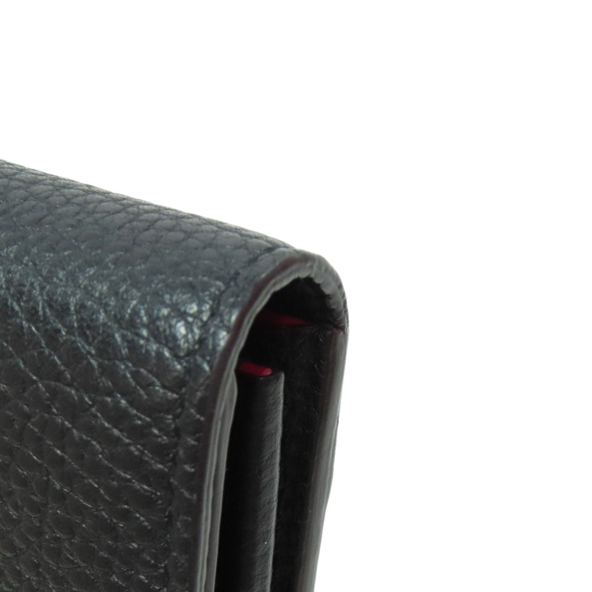 Louis Vuitton Long Wallet Purse M61248 Taurillon Clemence Black Portefeuille Capsine Women