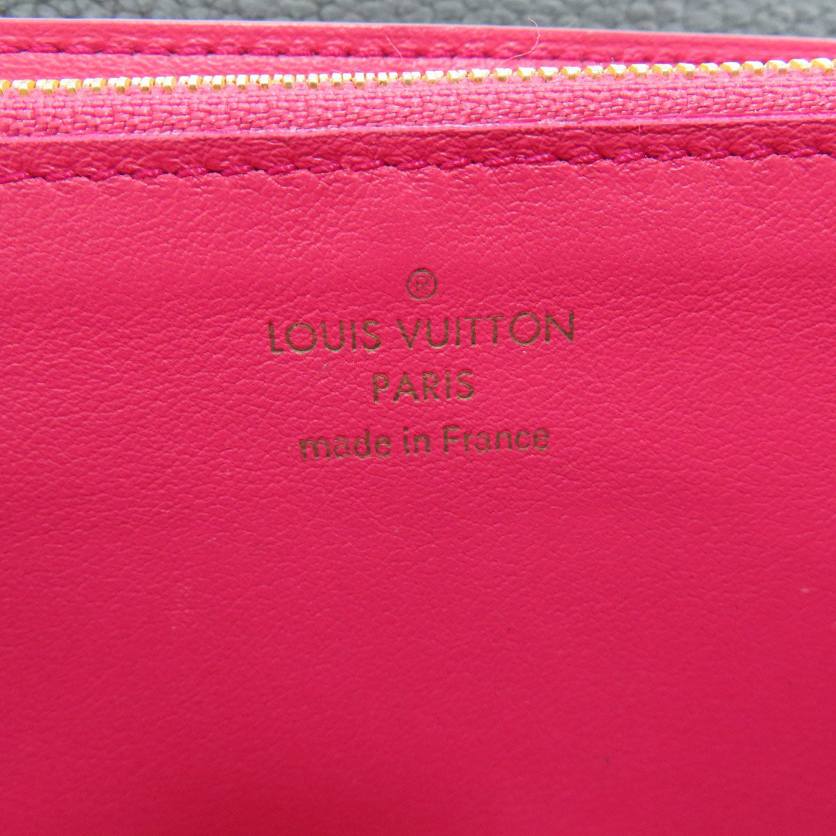 Louis Vuitton Long Wallet Purse M61248 Taurillon Clemence Black Portefeuille Capsine Women