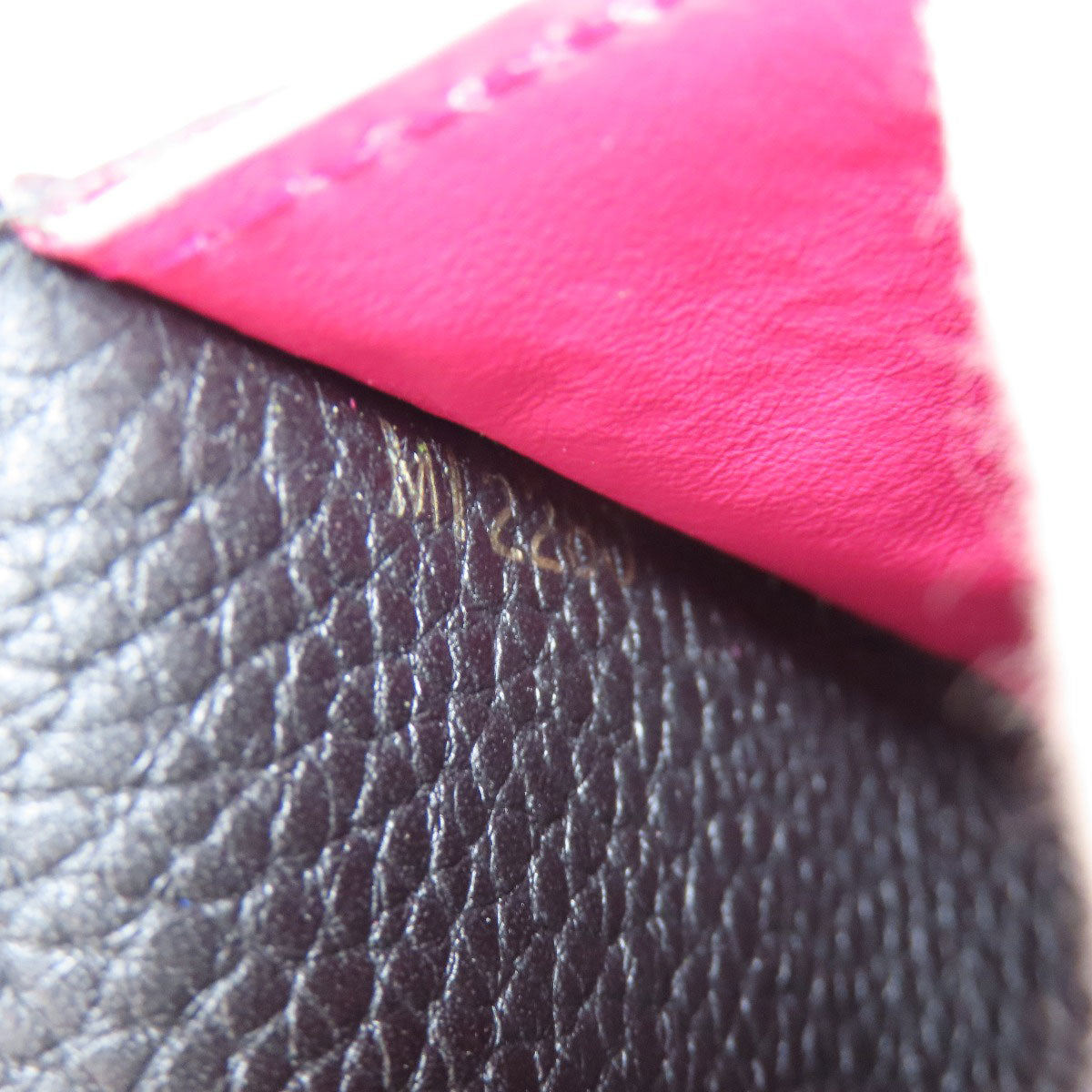Louis Vuitton Long Wallet Purse M61248 Taurillon Clemence Black Portefeuille Capsine Women