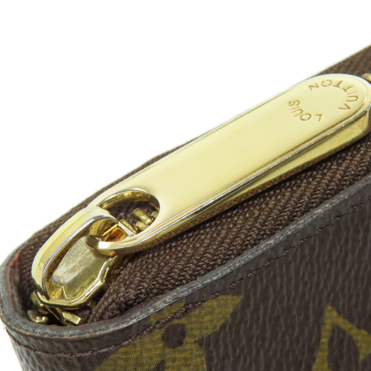 Louis Vuitton Long Wallet Purse M60002 Monogram Canvas Brown Zippy Organizer Mens