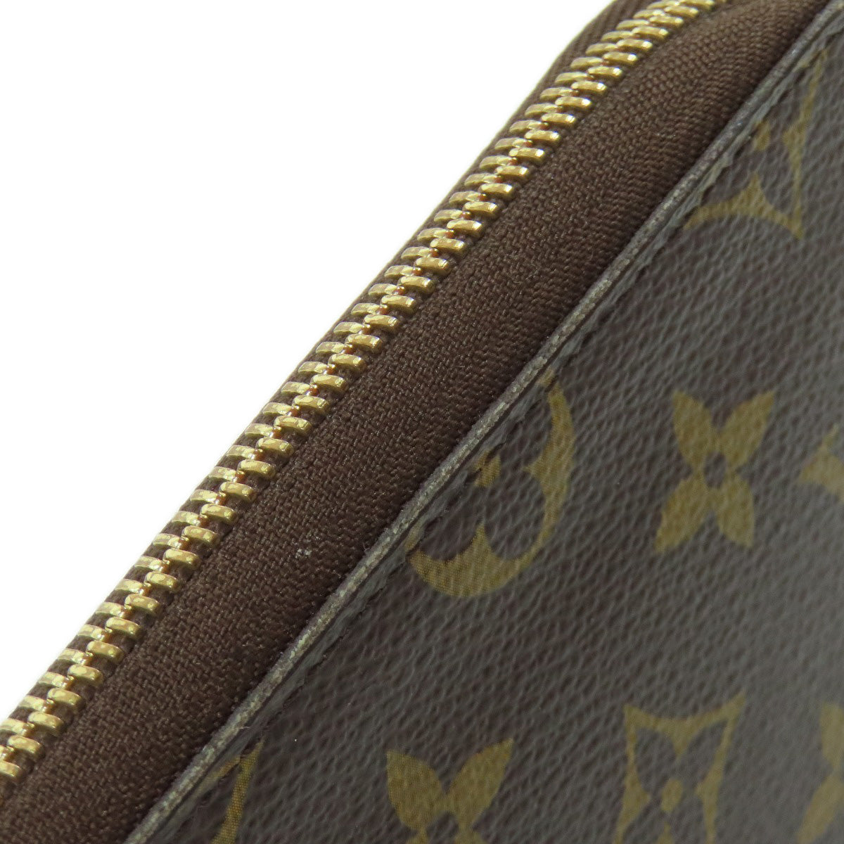 Louis Vuitton Long Wallet Purse M60002 Monogram Canvas Brown Zippy Organizer Mens