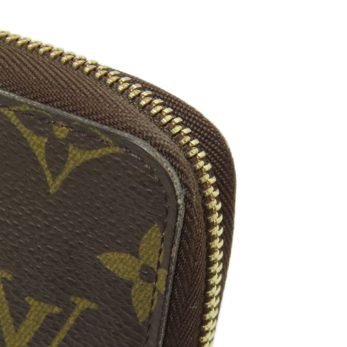 Louis Vuitton Long Wallet Purse M60002 Monogram Canvas Brown Zippy Organizer Mens