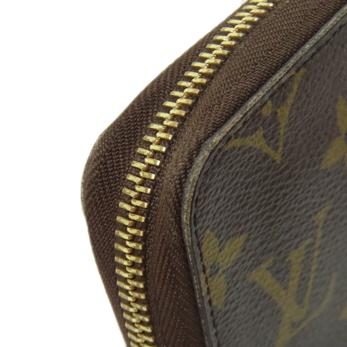 Louis Vuitton Long Wallet Purse M60002 Monogram Canvas Brown Zippy Organizer Mens