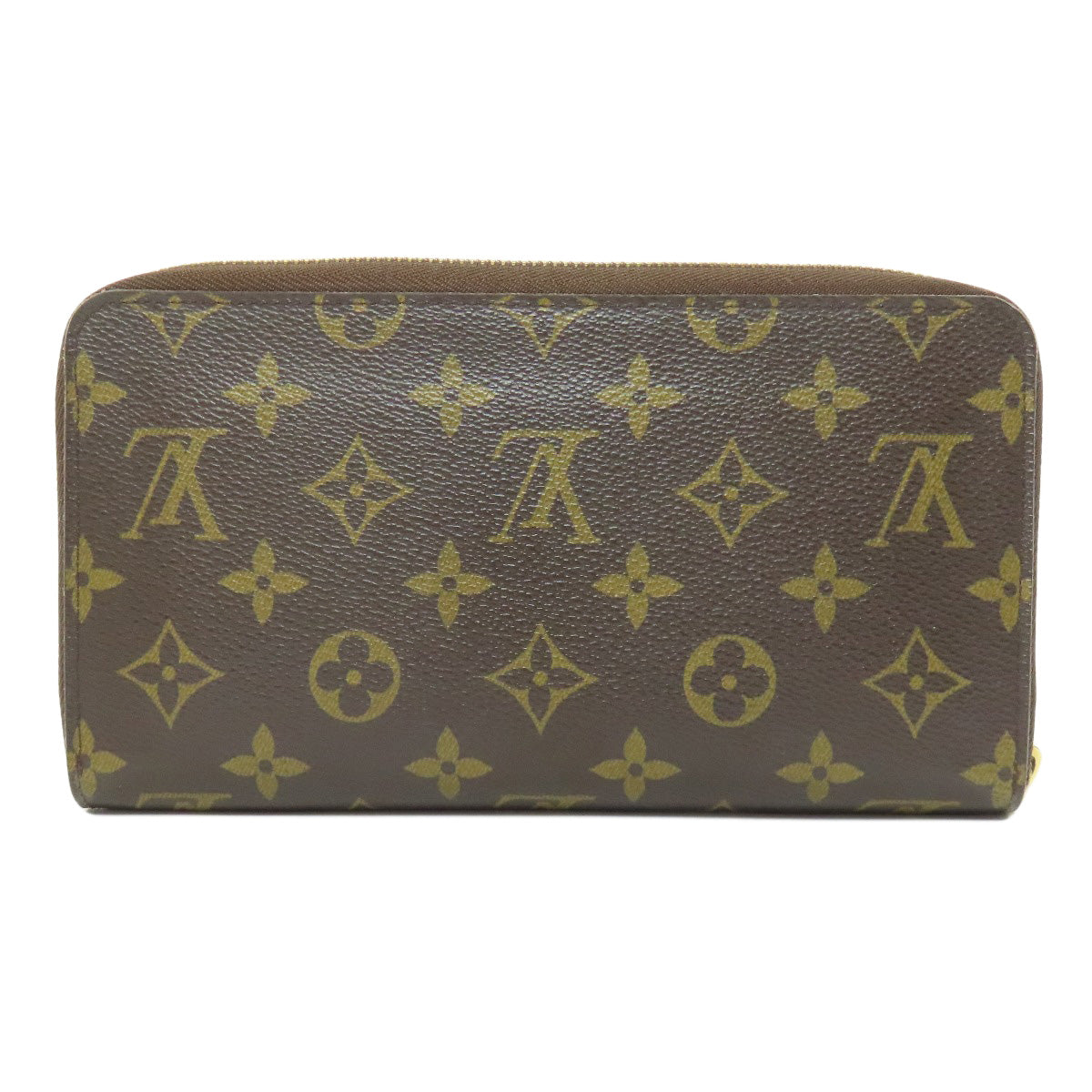 Louis Vuitton Long Wallet Purse M60002 Monogram Canvas Brown Zippy Organizer Mens