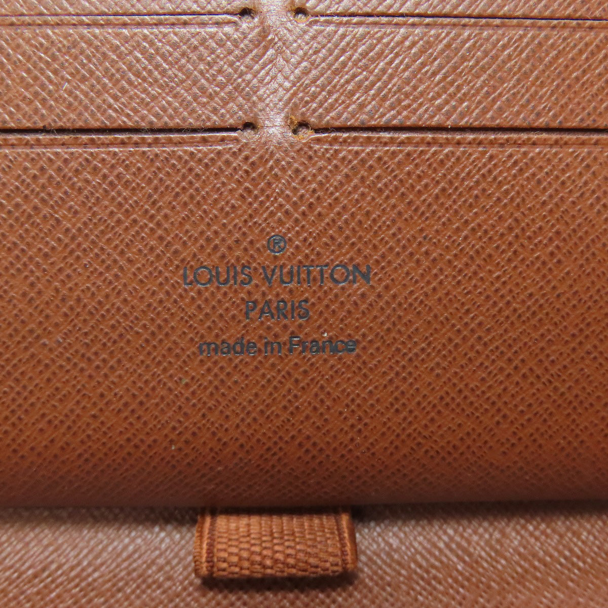 Louis Vuitton Long Wallet Purse M60002 Monogram Canvas Brown Zippy Organizer Mens