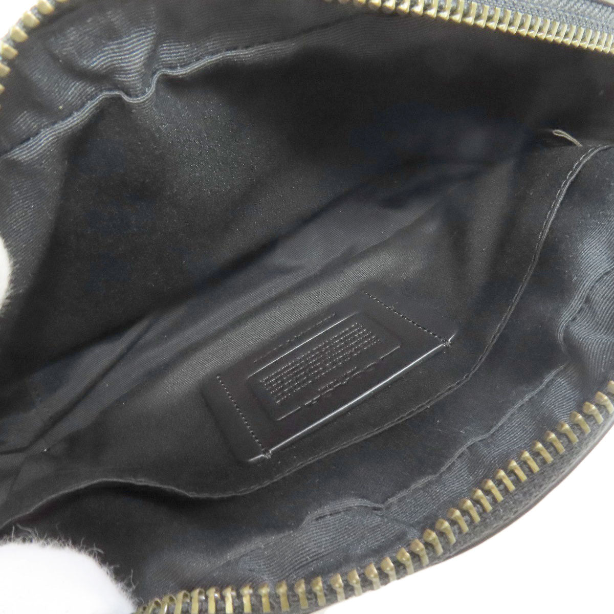 Coach Shoulder Bag F39946 Leather Black Long Shoulder Women