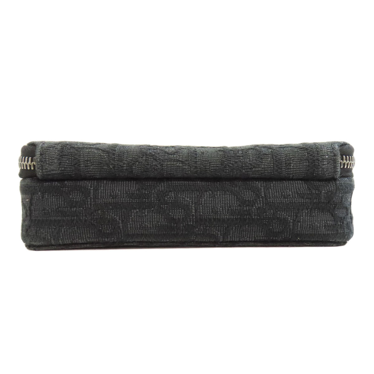 Christian Dior Shoulder Bag Canvas Black Oblique Women