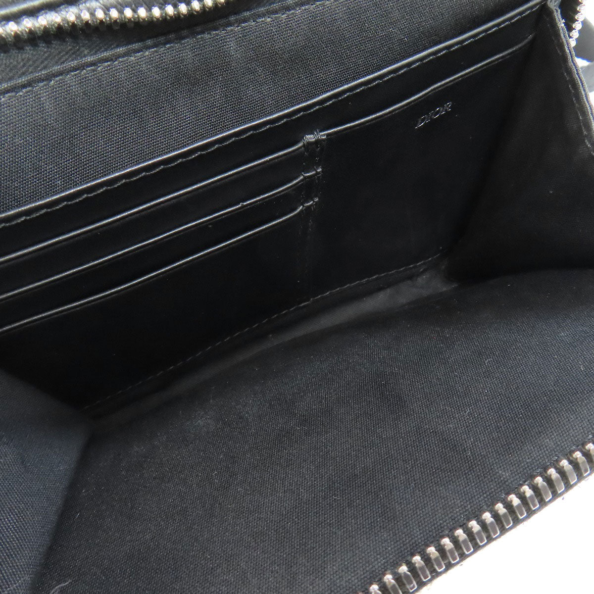 Christian Dior Shoulder Bag Canvas Black Oblique Women