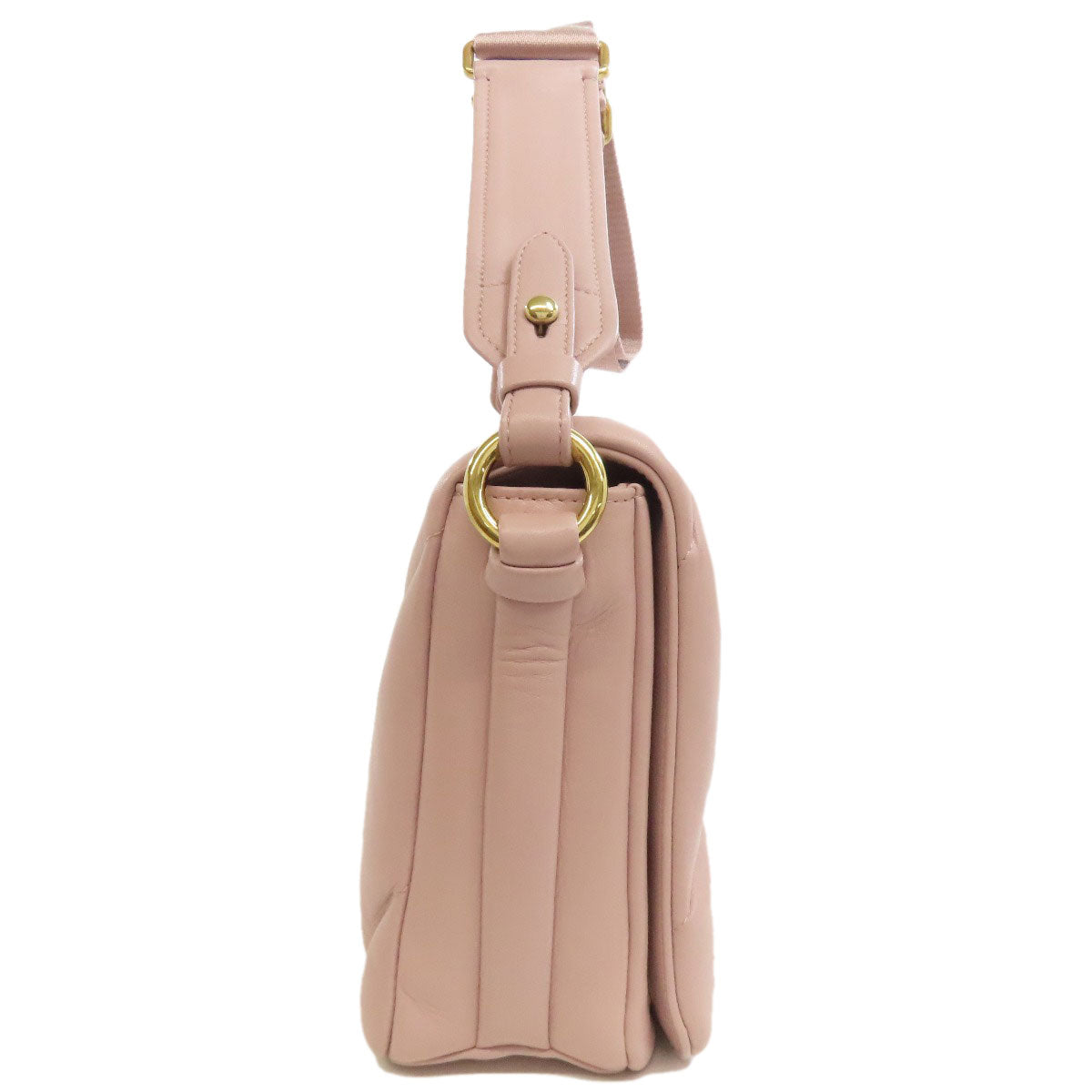 Miumiu Shoulder Bag Calfskin Pink 2Way Women