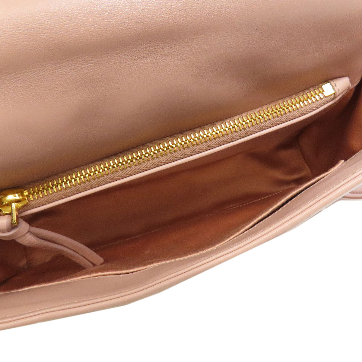 Miumiu Shoulder Bag Calfskin Pink 2Way Women