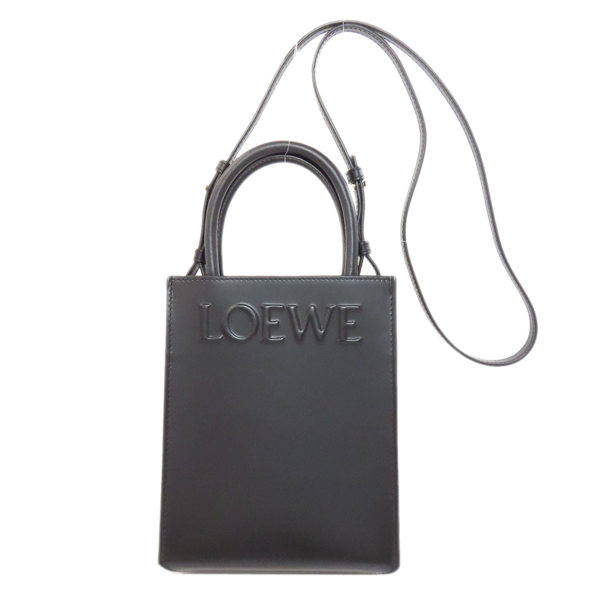 Loewe Handbag Calfskin Black 2Way Women