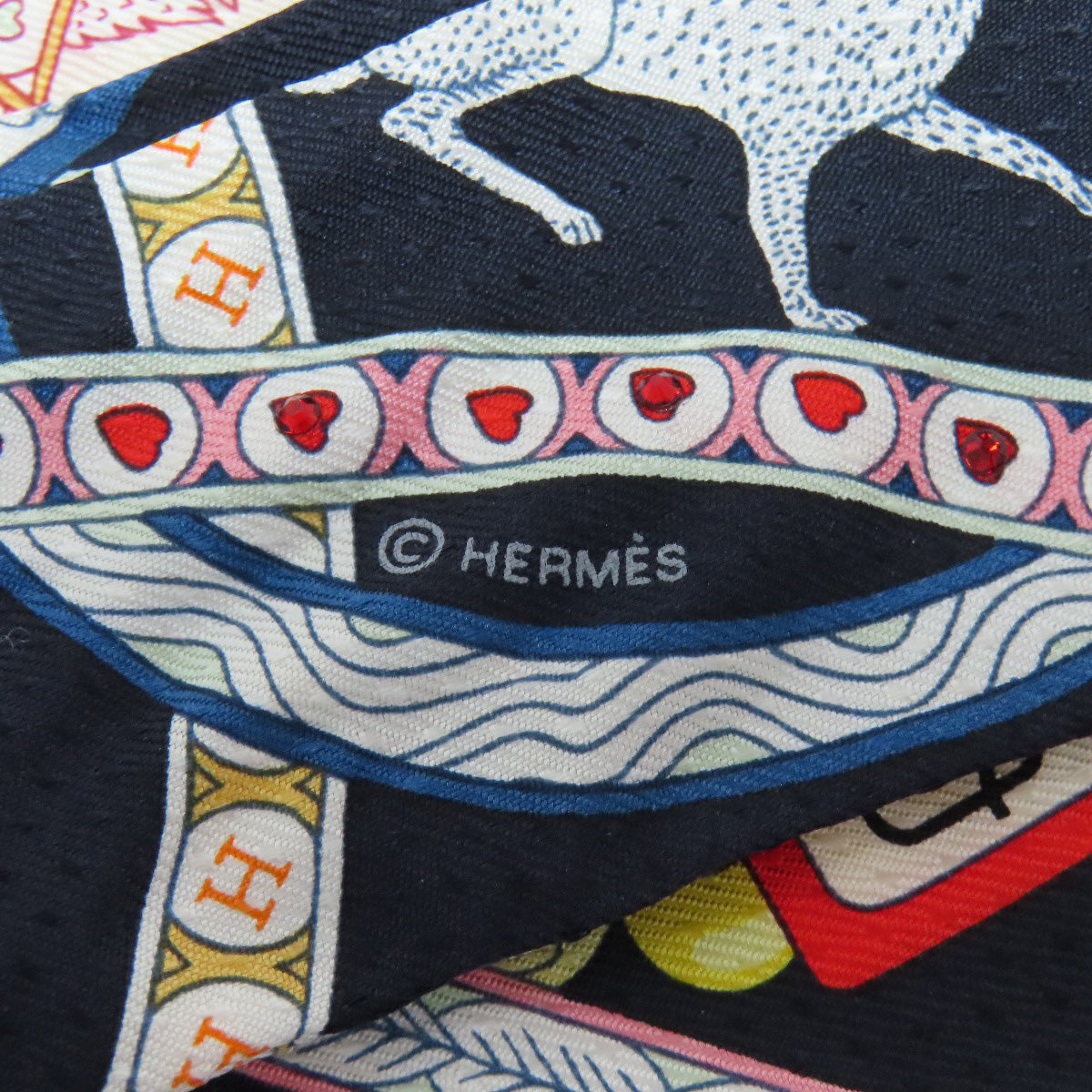 Hermes Scarf Silk Navy Twilly