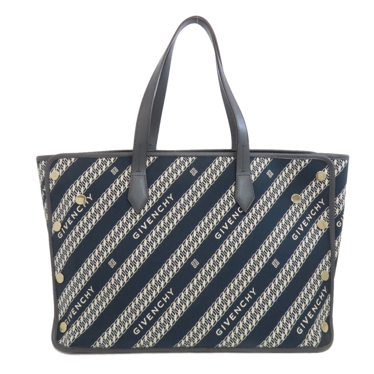 Givenchy Tote Bag Canvas Navy Logo