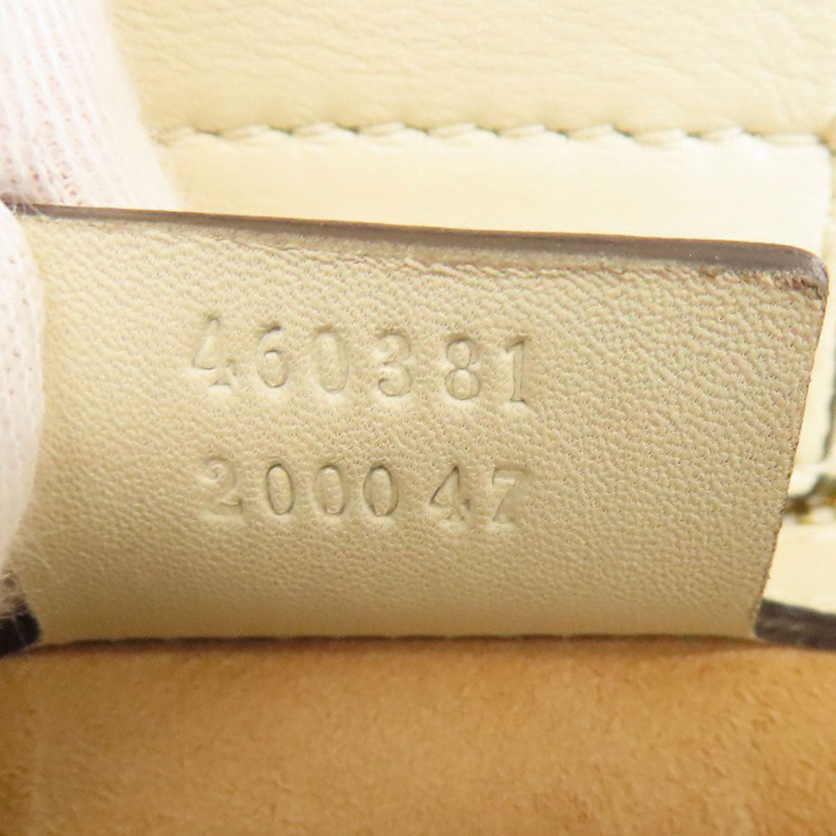 Gucci Handbag 460881 Calfskin White Sylvie 2Way Women